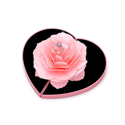 Heart Flower Ring Box