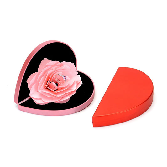 Heart Flower Ring Box