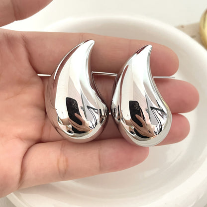 Drop Chunky Hoop Earring