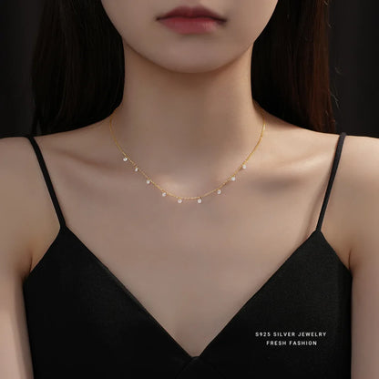 Clover 18K Chain Choker Necklaces