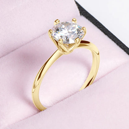 Moissanite Solitaire Ring