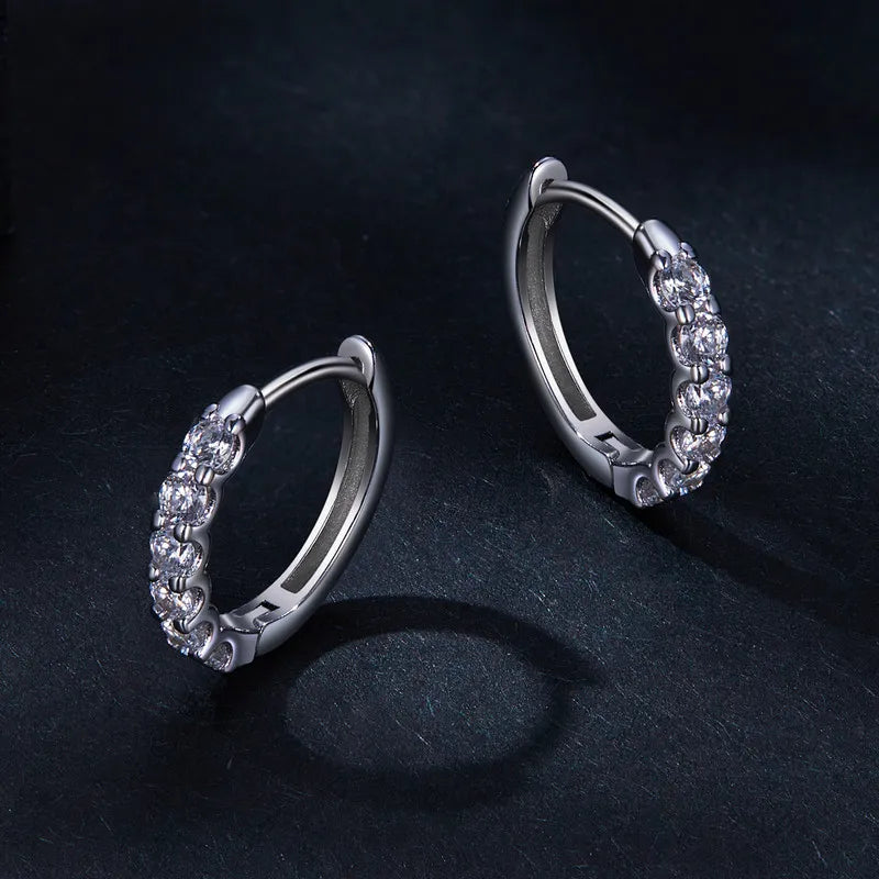 Moissanite Paved Earrings