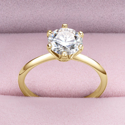 Moissanite Solitaire Ring