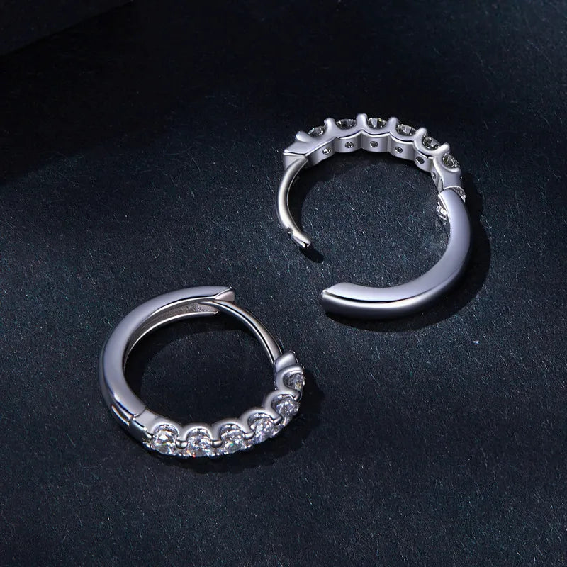 Moissanite Paved Earrings