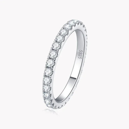 Moissanite Paved Ring