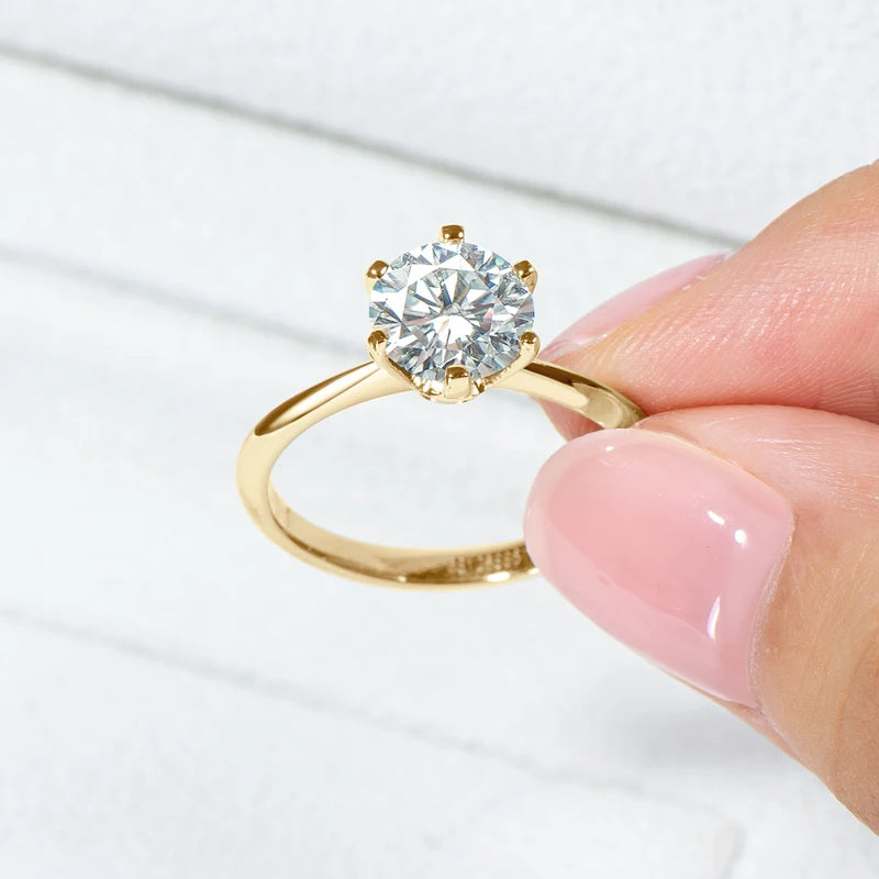 Moissanite Solitaire Ring