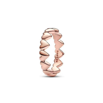 Linked Hearts Ring